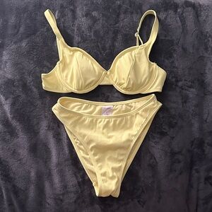 Xhilaration Yellow Bikini Set